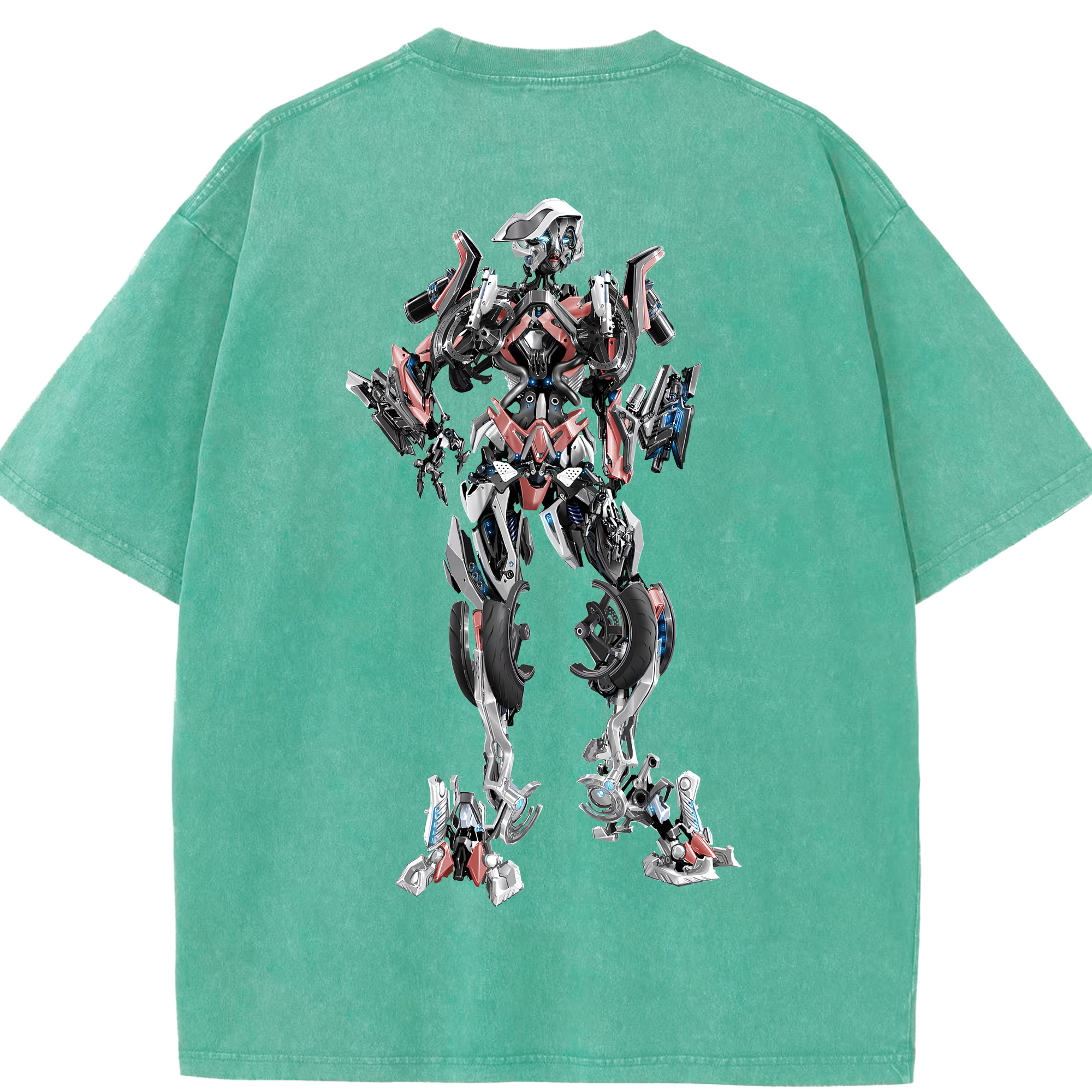 （画像用） Transformers トランスフォーマー 綿100% ヴィンテージ風 半袖Tシャツ（背面プリント）